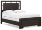 Covetown Full Panel Bed with Mirrored Dresser and Nightstand