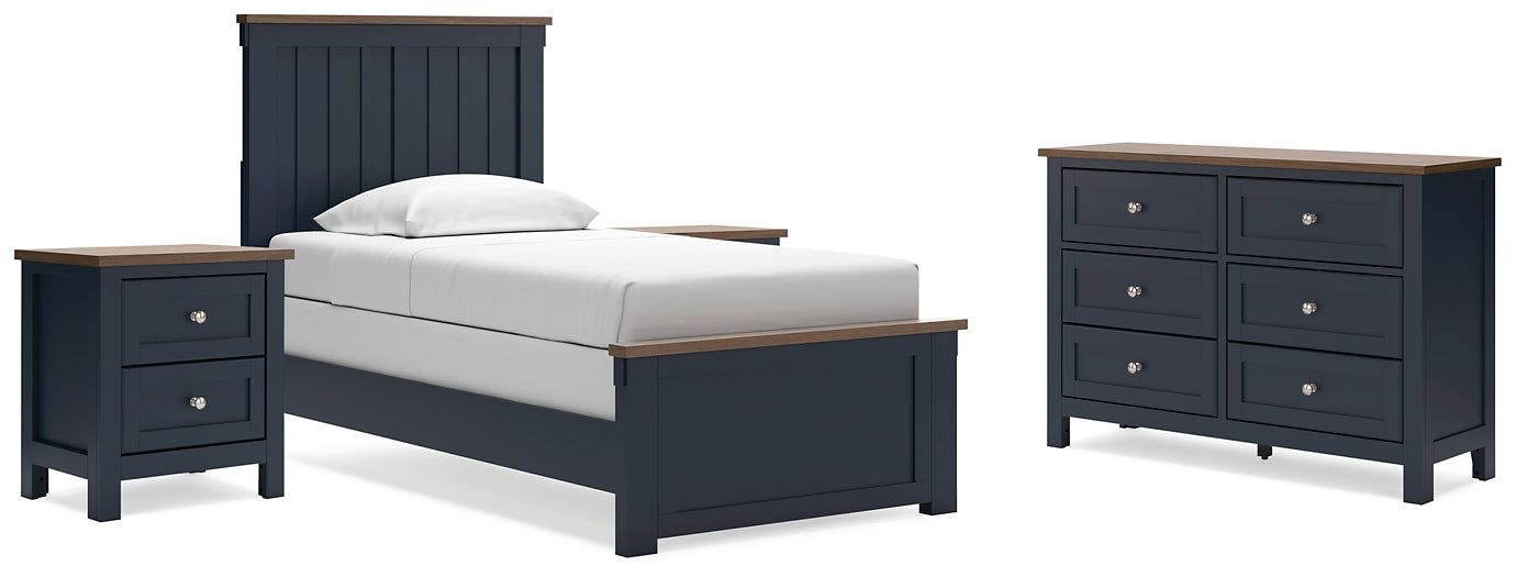 Landocken Full Panel Bed with Dresser and 2 Nightstands