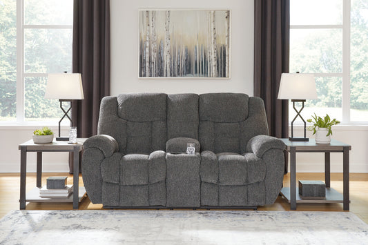 Foreside DBL Rec Loveseat w/Console