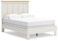 Linnocreek Full Panel Bed with Mirrored Dresser