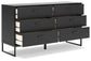 Socalle Twin Panel Platform Bed with Dresser and Chest