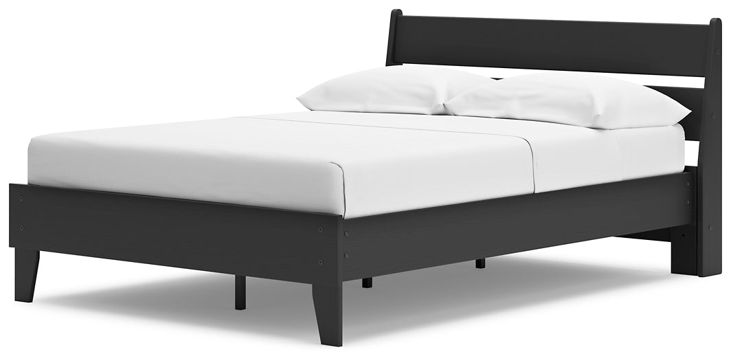 Socalle Full Panel Platform Bed with Dresser