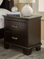 Covetown Full Panel Bed with Mirrored Dresser, Chest and Nightstand