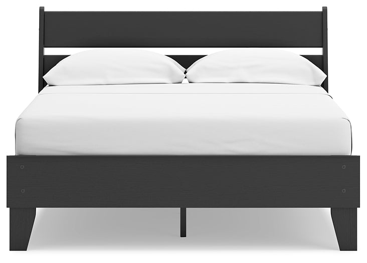 Socalle Full Panel Platform Bed with Dresser, Chest and 2 Nightstands