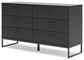 Socalle Full Panel Platform Bed with Dresser, Chest and 2 Nightstands