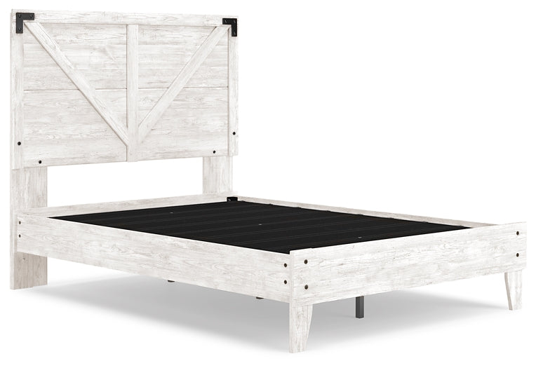 Shawburn Full Platform Bed with Dresser, Chest and Nightstand