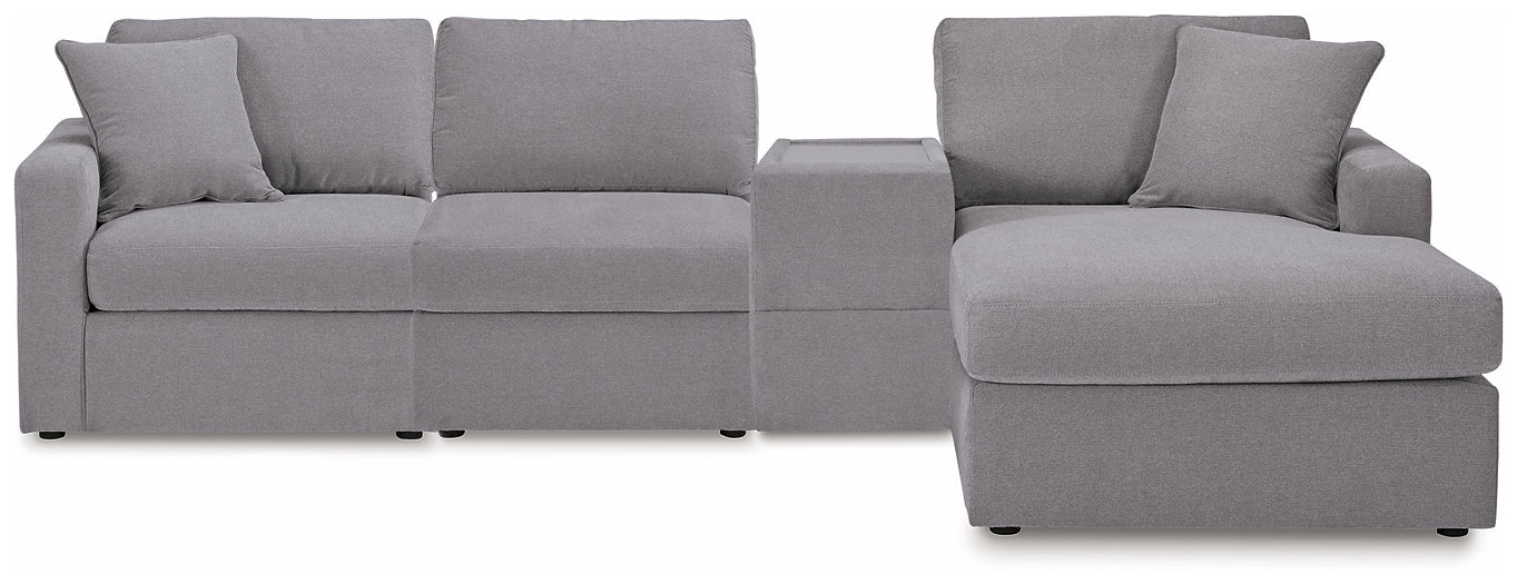 Modmax 4-Piece Sectional with Chaise and Storage Console