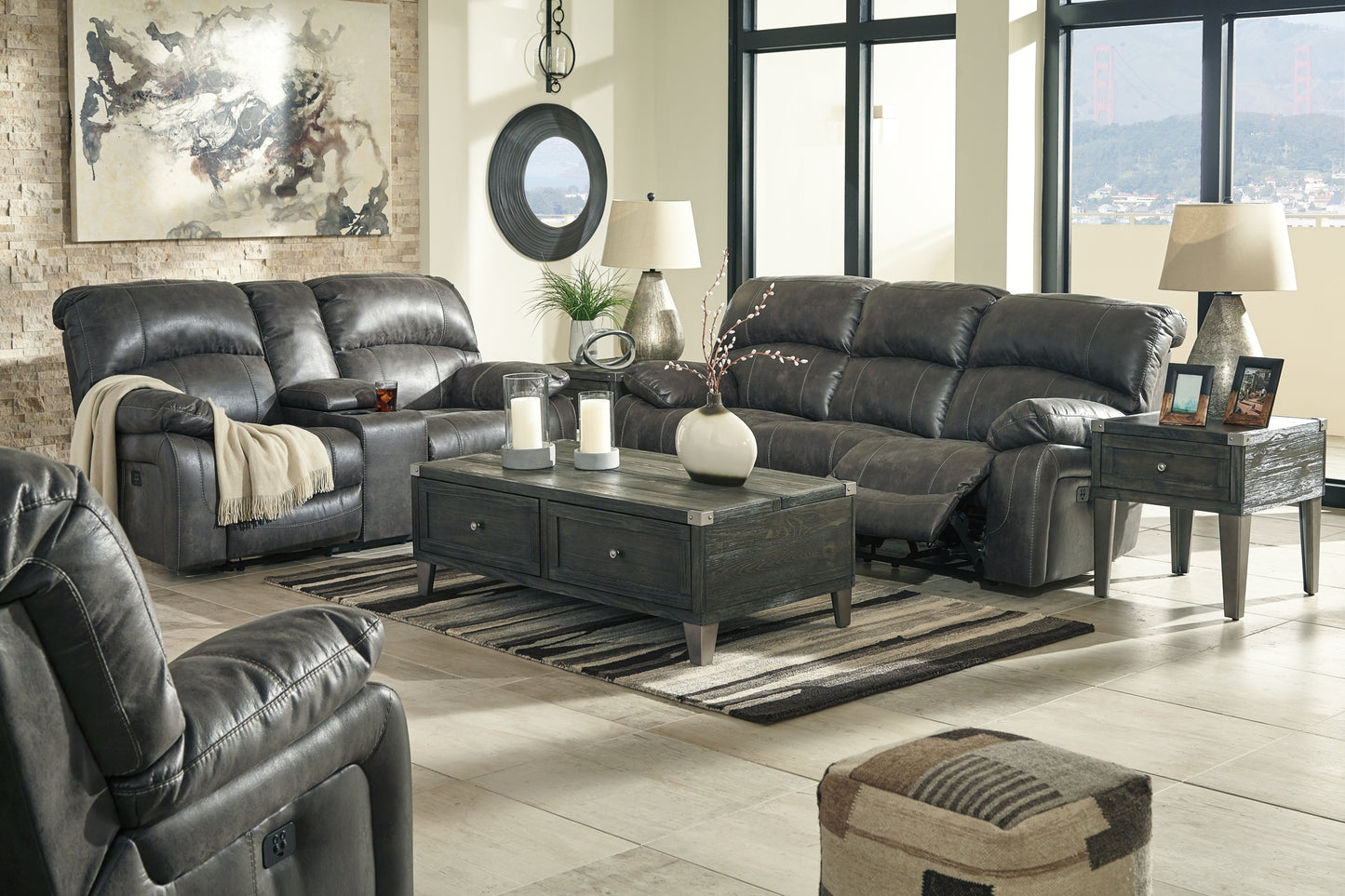 Dunwell Sofa, Loveseat and Recliner