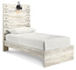 Cambeck Twin Panel Bed with Mirrored Dresser