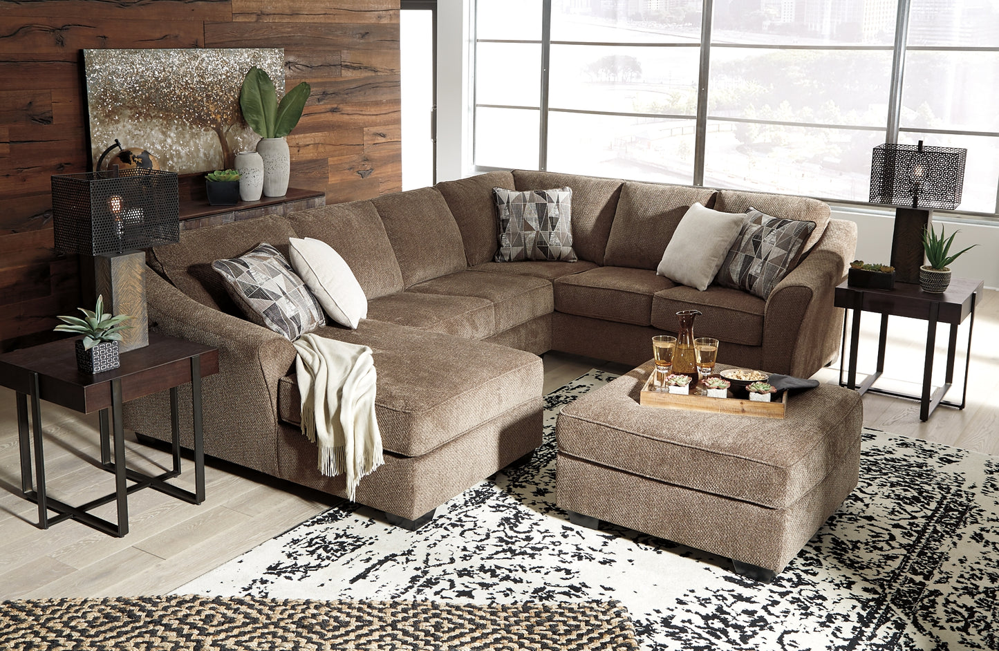 Graftin 3-Piece Sectional with Ottoman