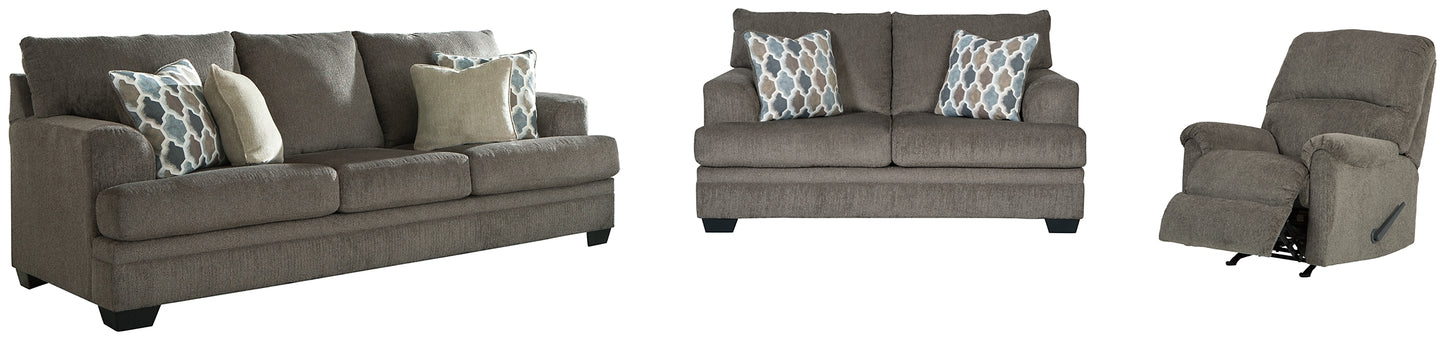 Dorsten Sofa, Loveseat and Recliner