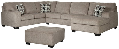 Ballinasloe 3-Piece Sectional with Ottoman