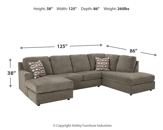 O'Phannon 2-Piece Sectional with Ottoman