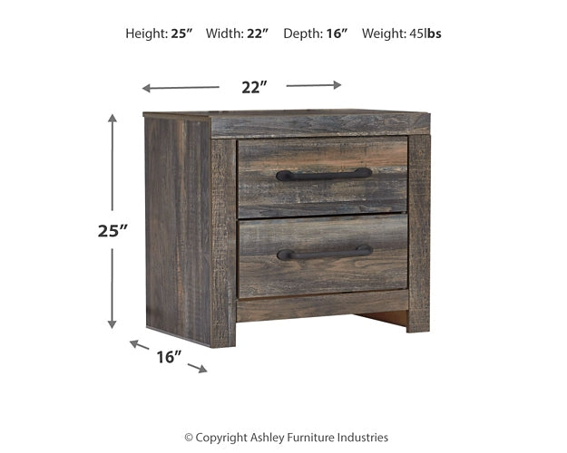 Drystan Full Bookcase Bed with 4 Storage Drawers with Mirrored Dresser, Chest and 2 Nightstands