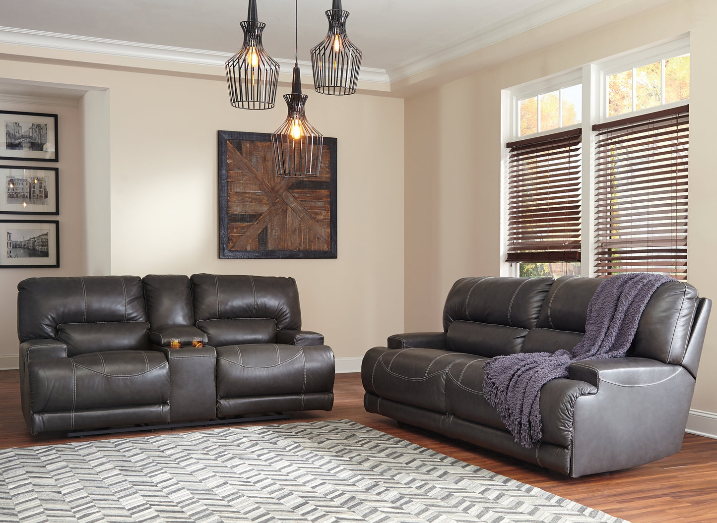 McCaskill Sofa and Loveseat